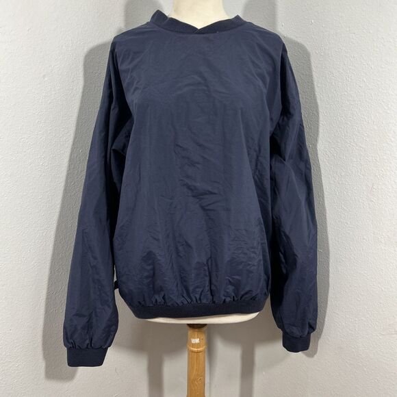 Charles River Windbreaker Mens Large‎ Navy Golf Pullover - Picture 1 of 9